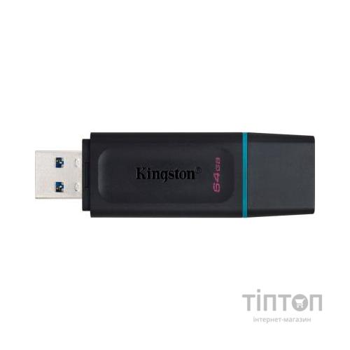 USB флеш накопичувач Kingston 64GB DataTraveler Exodia Black/Teal USB 3.2 (DTX/64GB)