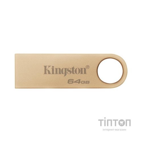 USB флеш накопичувач Kingston 64GB DataTraveler SE9 G3 Gold USB 3.2 (DTSE9G3/64GB)