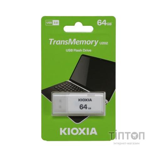 USB флеш накопичувач Kioxia 64GB U202 White USB 2.0 (LU202W064GG4)