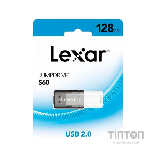 USB флеш накопичувач Lexar 128GB S60 USB 2.0 (LJDS060128G-BNBNG)