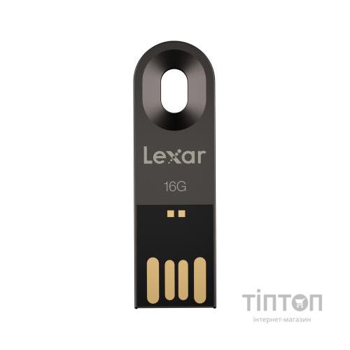 USB флеш накопичувач Lexar 16GB JumpDrive M25 Titanium Gray USB 2.0 (LJDM025016G-BNQNG)