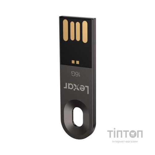 USB флеш накопичувач Lexar 16GB JumpDrive M25 Titanium Gray USB 2.0 (LJDM025016G-BNQNG)