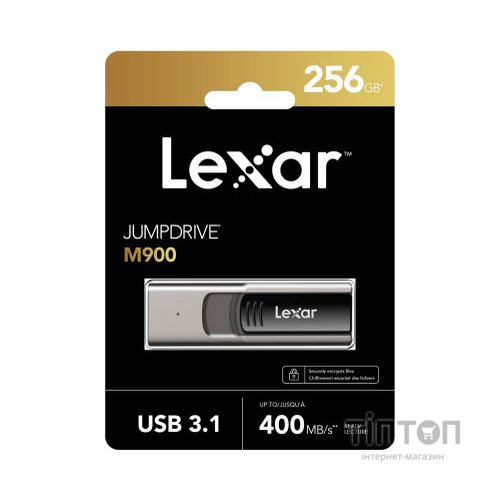 USB флеш накопичувач Lexar 256GB JumpDrive M900 USB 3.1 (LJDM900256G-BNQNG)