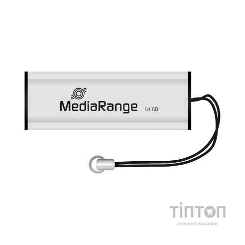 USB флеш накопичувач Mediarange 64GB Black/Silver USB 3.0 (MR917)