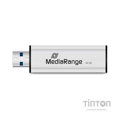 USB флеш накопичувач Mediarange 64GB Black/Silver USB 3.0 (MR917)