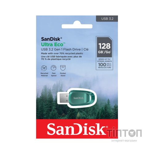 USB флеш накопичувач SanDisk 128GB Ultra Eco USB 3.2 (SDCZ96-128G-G46)