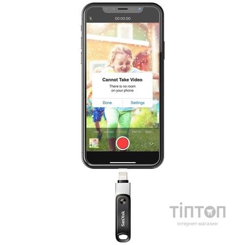 USB флеш накопичувач SanDisk 64GB iXpand Go USB 3.0 /Lightning (SDIX60N-064G-GN6NN)