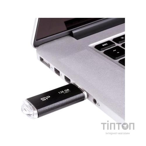 USB флеш накопичувач Silicon Power 128GB Blaze B02 Black USB 3.0 (SP128GBUF3B02V1K)