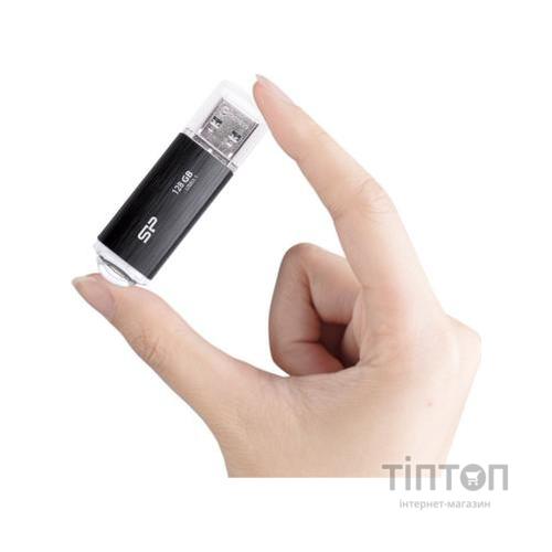 USB флеш накопичувач Silicon Power 128GB Blaze B02 Black USB 3.0 (SP128GBUF3B02V1K)