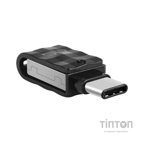 USB флеш накопичувач Silicon Power 128GB C31 Silver USB 3.1/Type C (SP128GBUC3C31V1K)