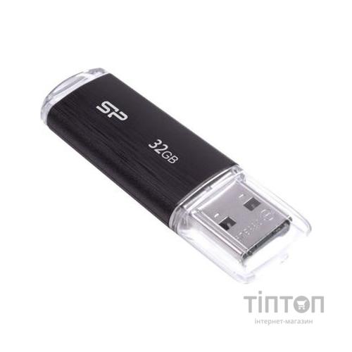 USB флеш накопичувач Silicon Power 32GB Ultima U02 Black USB 2.0 (SP032GBUF2U02V1K)