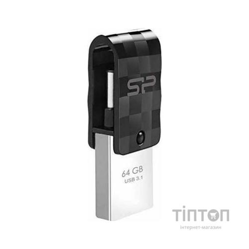 USB флеш накопичувач Silicon Power 64GB Mobile C31 USB 3.1 / USB Type-C (SP064GBUC3C31V1K)
