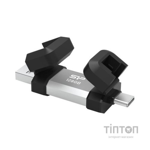 USB флеш накопичувач Silicon Power USB 128G SILICON POWER usb3.2+TypeC Mobile C51 (SP128GBUC3C51V1S)