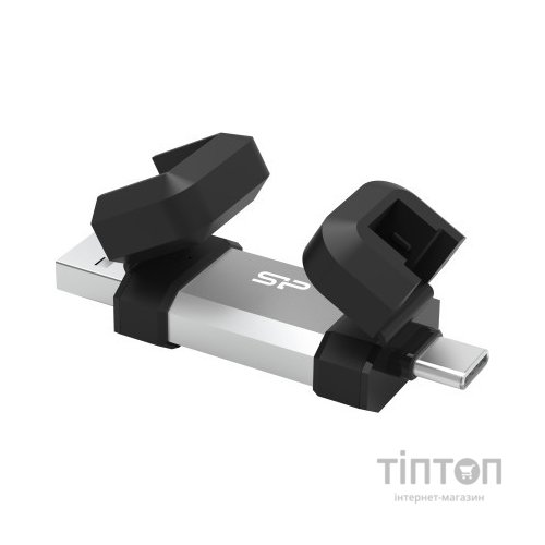 USB флеш накопичувач Silicon Power USB 64G SILICON POWER usb3.2+TypeC Mobile C51 (SP064GBUC3C51V1S)
