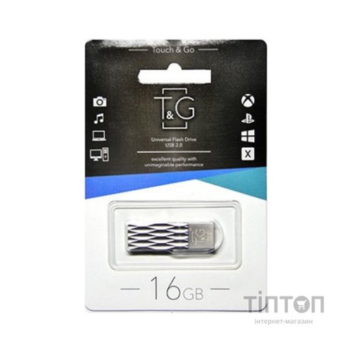 USB флеш накопичувач T&G 16GB 103 Metal Series Silver USB 2.0 (TG103-16G)
