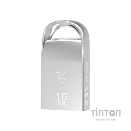 USB флеш накопичувач T&G 16GB 107 Metal Series Silver USB 2.0 (TG107-16G)