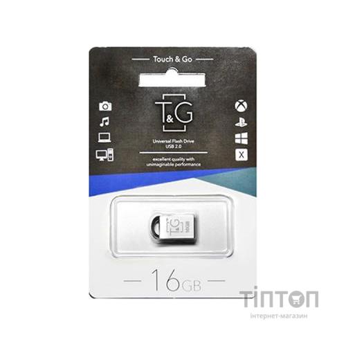 USB флеш накопичувач T&G 16GB 107 Metal Series Silver USB 2.0 (TG107-16G)