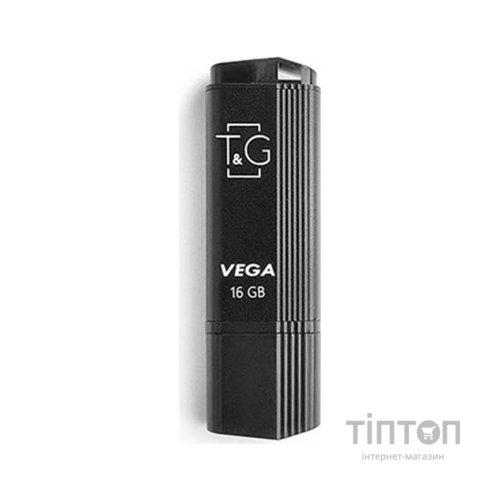 USB флеш накопичувач T&G 16GB 121 Vega Series Black USB 2.0 (TG121-16GBBK)