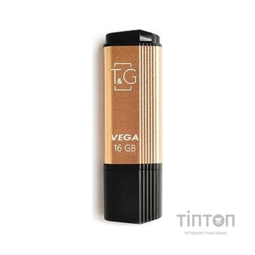 USB флеш накопичувач T&G 16GB 121 Vega Series Gold USB 2.0 (TG121-16GBGD)