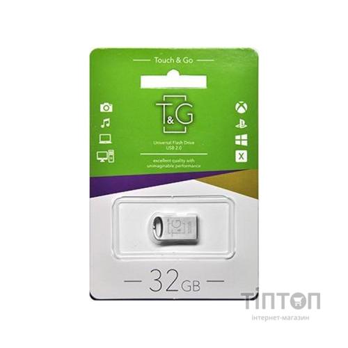 USB флеш накопичувач T&G 32GB 105 Metal Series Silver USB 2.0 (TG105-32G)