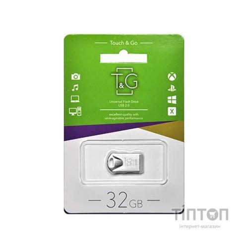 USB флеш накопичувач T&G 32GB 106 Metal Series Silver USB 2.0 (TG106-32G)