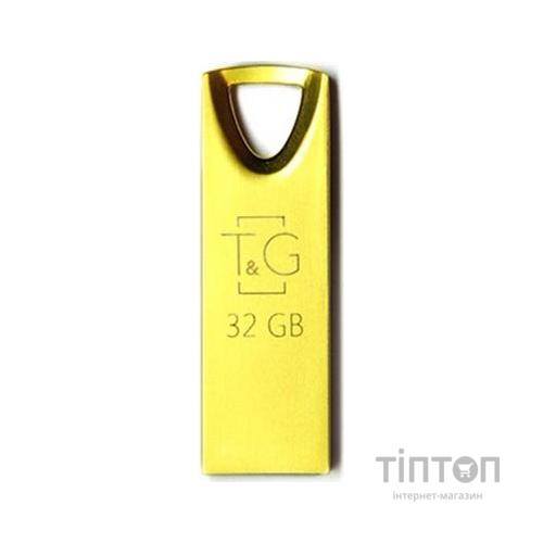 USB флеш накопичувач T&G 32GB 117 Metal Series Gold USB 2.0 (TG117GD-32G)