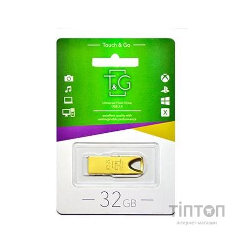 USB флеш накопичувач T&G 32GB 117 Metal Series Gold USB 2.0 (TG117GD-32G)