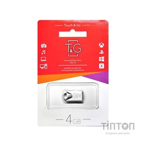 USB флеш накопичувач T&G 4GB 106 Metal Series Silver USB 2.0 (TG106-4G)