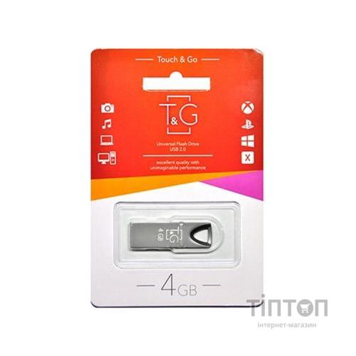 USB флеш накопичувач T&G 4GB 117 Metal Series Black USB 2.0 (TG117BK-4G)