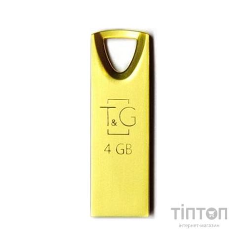 USB флеш накопичувач T&G 4GB 117 Metal Series Gold USB 2.0 (TG117GD-4G)