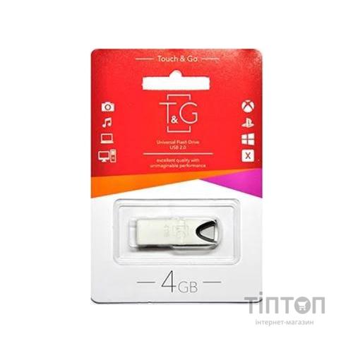 USB флеш накопичувач T&G 4GB 117 Metal Series Silver USB 2.0 (TG117SL-4G)