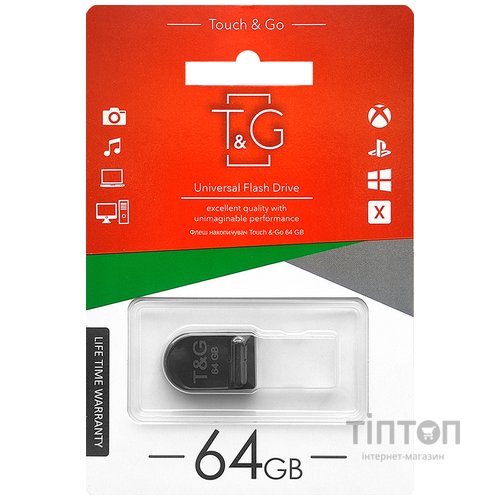 USB флеш накопичувач T&G 64GB 010 Shorty Series USB 2.0 (TG010-64GB)