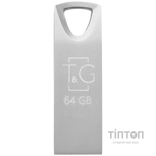 USB флеш накопичувач T&G 64GB 117 Metal Series Silver USB 2.0 (TG117SL-64G)