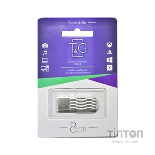 USB флеш накопичувач T&G 8GB 103 Metal Series Silve USB 2.0 (TG103-8G)