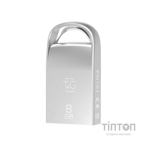 USB флеш накопичувач T&G 8GB 107 Metal Series Silver USB 2.0 (TG107-8G)