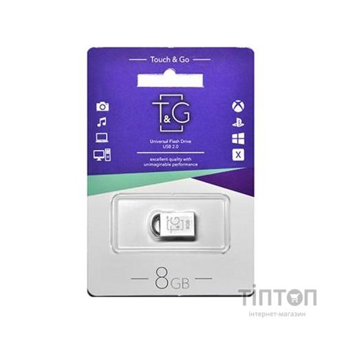 USB флеш накопичувач T&G 8GB 107 Metal Series Silver USB 2.0 (TG107-8G)