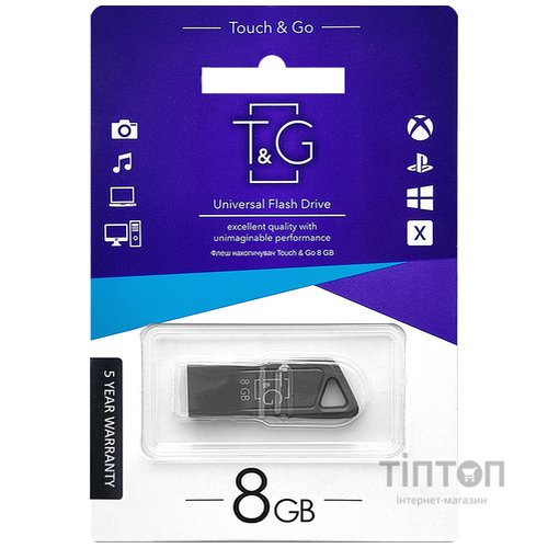 USB флеш накопичувач T&G 8GB 114 Metal Series USB 2.0 (TG114-8G)