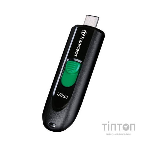 USB флеш накопичувач Transcend 128GB JetFlash 790C Black USB 3.1 (TS128GJF790C)
