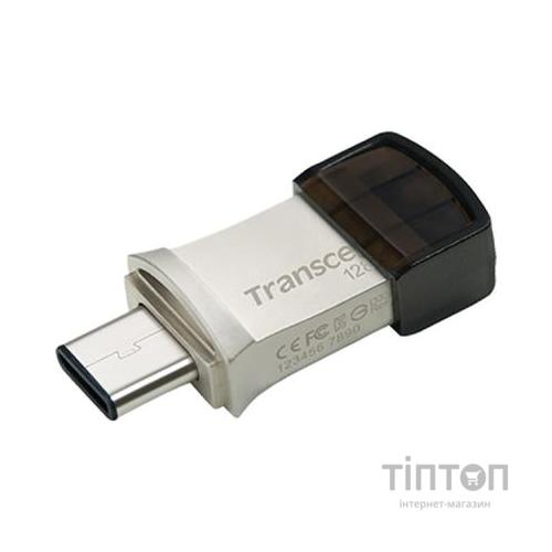 USB флеш накопичувач Transcend 128GB JetFlash 890 Silver USB 3.1/Type-C (TS128GJF890S)