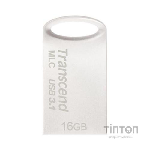 USB флеш накопичувач Transcend 16GB JetFlash 720 Silver Plating USB 3.1 (TS16GJF720S)