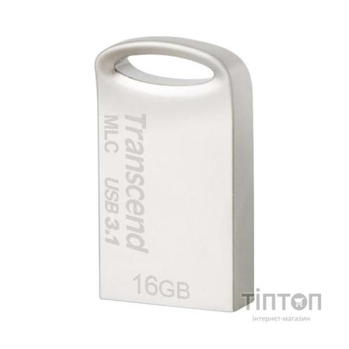 USB флеш накопичувач Transcend 16GB JetFlash 720 Silver Plating USB 3.1 (TS16GJF720S)