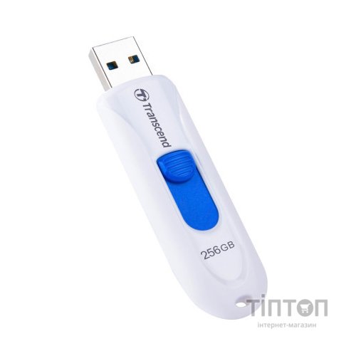 USB флеш накопичувач Transcend 256GB JetFlash 790 White USB 3.1 (TS256GJF790W)