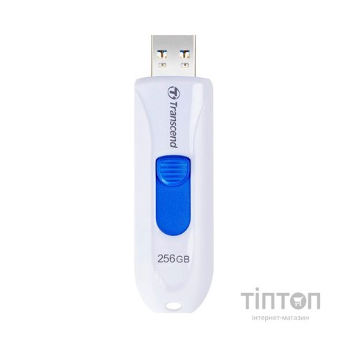 USB флеш накопичувач Transcend 256GB JetFlash 790 White USB 3.1 (TS256GJF790W)