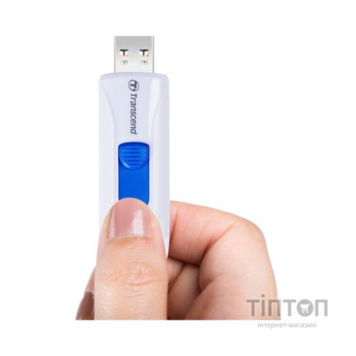 USB флеш накопичувач Transcend 256GB JetFlash 790 White USB 3.1 (TS256GJF790W)