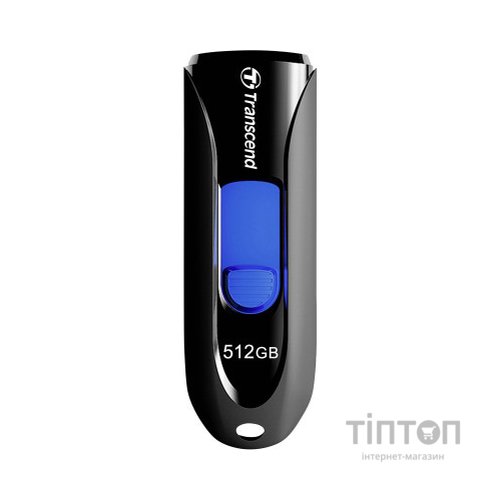 USB флеш накопичувач Transcend 512GB JetFlash 790 Black USB 3.1 (TS512GJF790K)