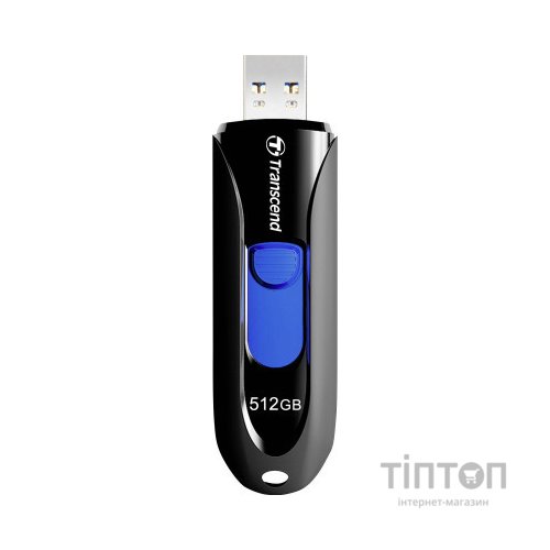 USB флеш накопичувач Transcend 512GB JetFlash 790 Black USB 3.1 (TS512GJF790K)