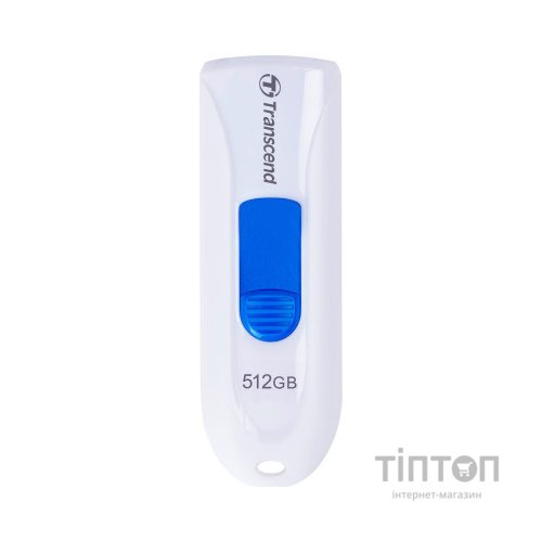 USB флеш накопичувач Transcend 512GB JetFlash 790 White USB 3.1 (TS512GJF790W)