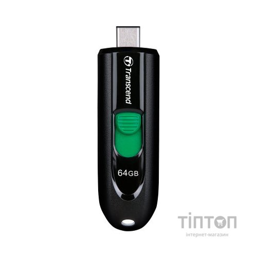 USB флеш накопичувач Transcend 64GB JetFlash 790C Black USB 3.1 Type-C (TS64GJF790C)