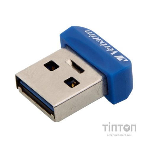 USB флеш накопичувач Verbatim 16GB Store 'n' Stay NANO Blue USB 3.0 (98709)