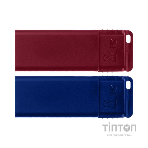 USB флеш накопичувач Verbatim 2x32GB Store'n'Go Slider Red/Blue USB 2.0 (49327)